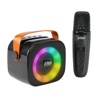 Party KARAKID10 Mini bluetooth speaker met 1 draadloze microfoon