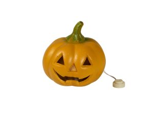 Halloween Pompoen verlicht, 12cm