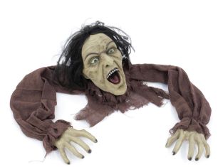 Halloweendecoratie Kruipende zombie 140cm