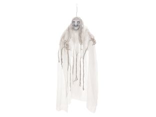 Halloween Decoratie Heks, wit, 170x50x20cm