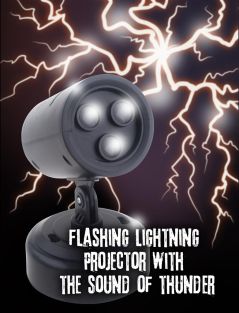 Projector lamp met donder en bliksem effect Halloween