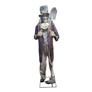 animatronic Halloween decoratie gravedigger Gary 200cm licht geluid en beweging