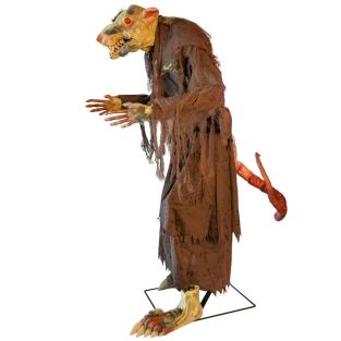 Halloween decoratie Gemuteerde dode rat 155cm animatronic licht geluid en beweging